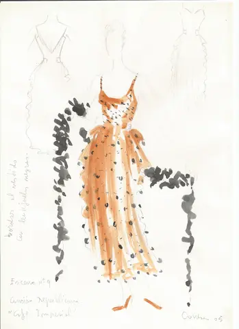 Figurín de Paco Conesa para «Imperial: Café Cantante», 2005