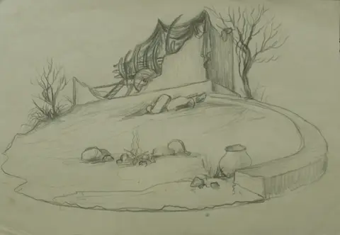 Escenografía de Paco Conesa para «Medea»