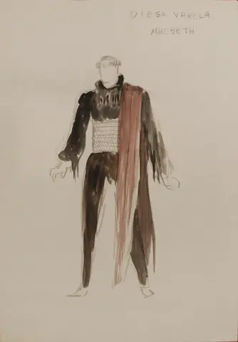 Figurín de Paco Conesa para «Macbeth»