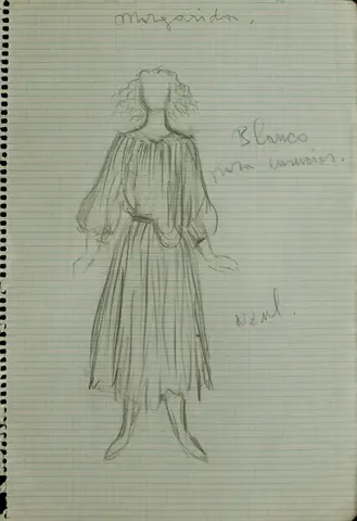 Figurín de Paco Conesa para «Woyzeck»