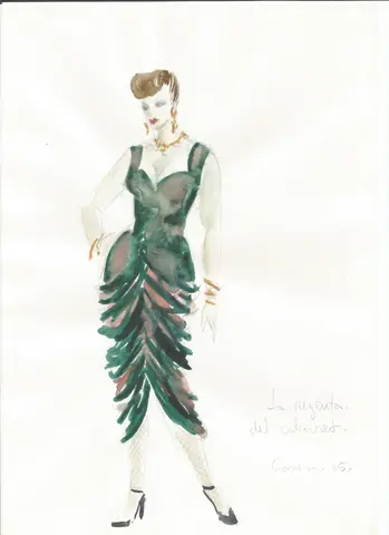 Figurín de Paco Conesa para «Imperial: Café Cantante», 2005