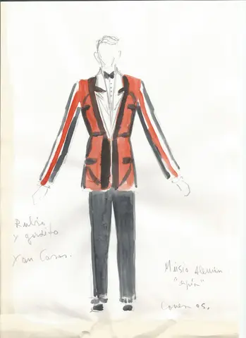 Figurín de Paco Conesa para «Imperial: Café Cantante», 2005